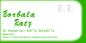 borbala ratz business card